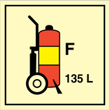 Wheeled fire extinguisher F 135L