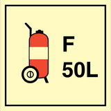 Wheeled fire extinguisher F 50 L