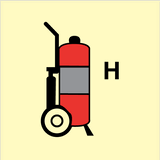 Wheeled fire extinguisher H