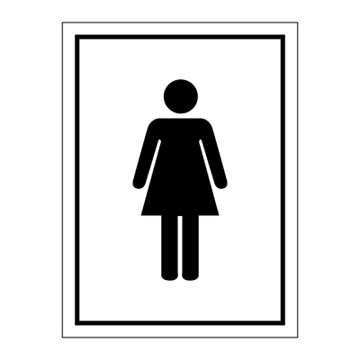 Woman - toilet sign - accomodation signs